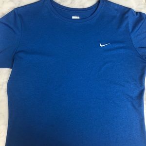 NIKE Dri-Fit Pro Fitted Blue Short Sleeve Shirt